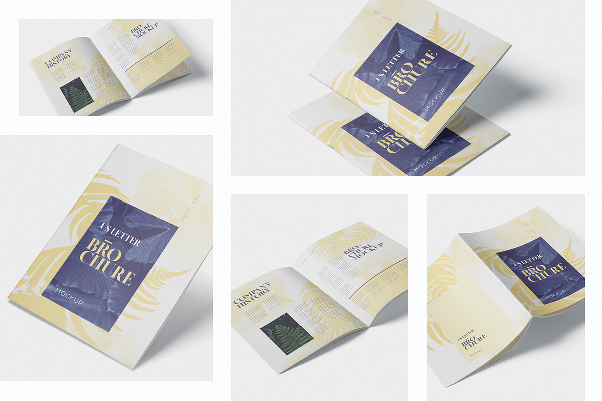 US Letter Brochure -Magazine Mock up, a Books & Magazine Mockup by ...