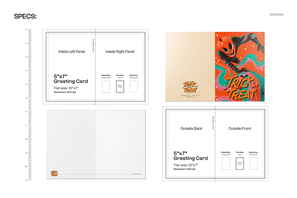 Halloween Pumpkin Hero Card Template, a Card Template by creatsy5 (Photo 2 of 5)