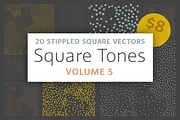Square Tones Vol. 5 | 20 Halftones, a Texture Graphic by invisiblelayer (Thumbnail 1 of 5)