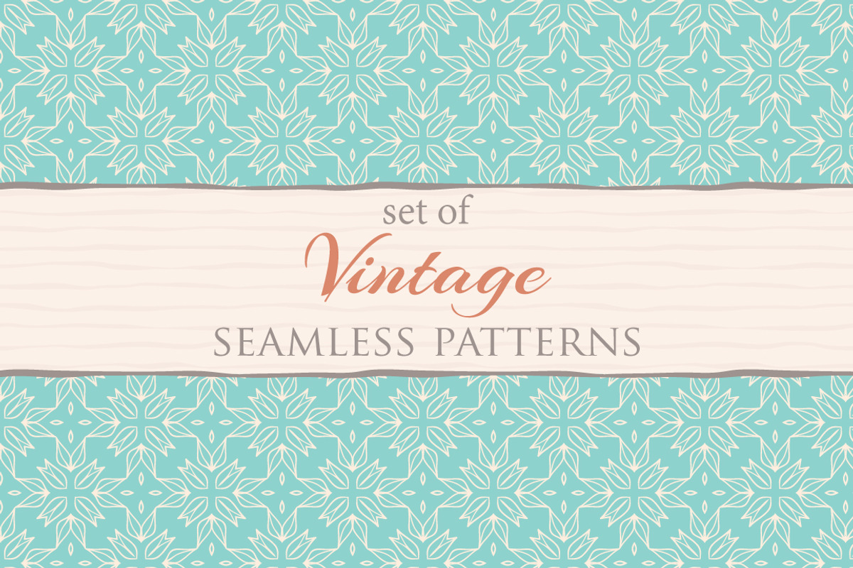 Set of 72 vintage patterns