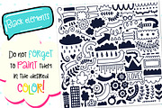645 Doodles & Patterns - Clipart Set, an Object Graphic by Velliniki (Thumbnail 4 of 7)