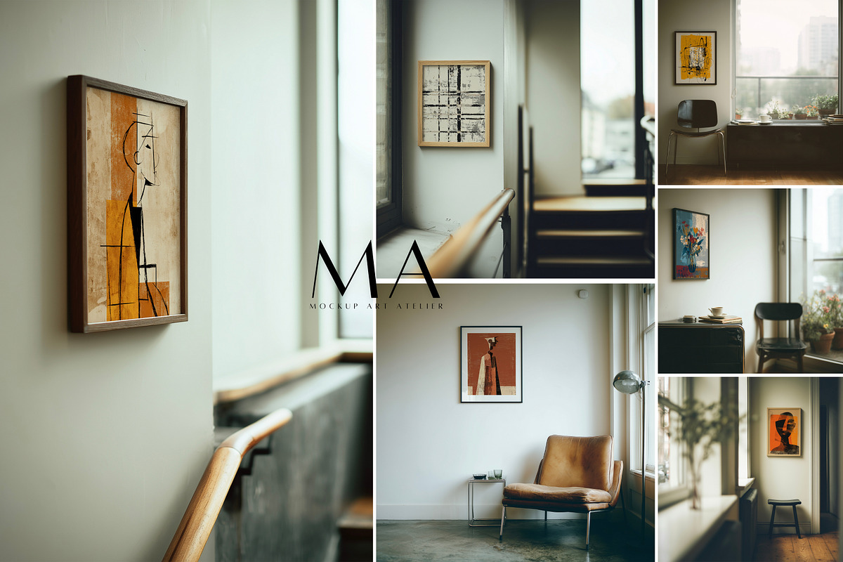 Mega Interior Frame Mockup Pack, a Household Mockup by Mockup Art Atelier (Photo 8 of 60)