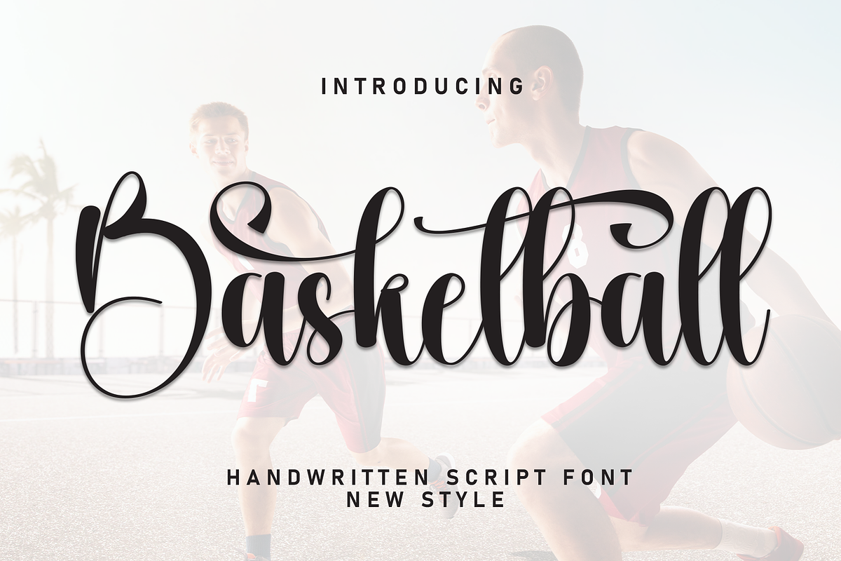 Basketball | Script Font, a Handwritten Font by Scratchones (Photo 1 of 9)
