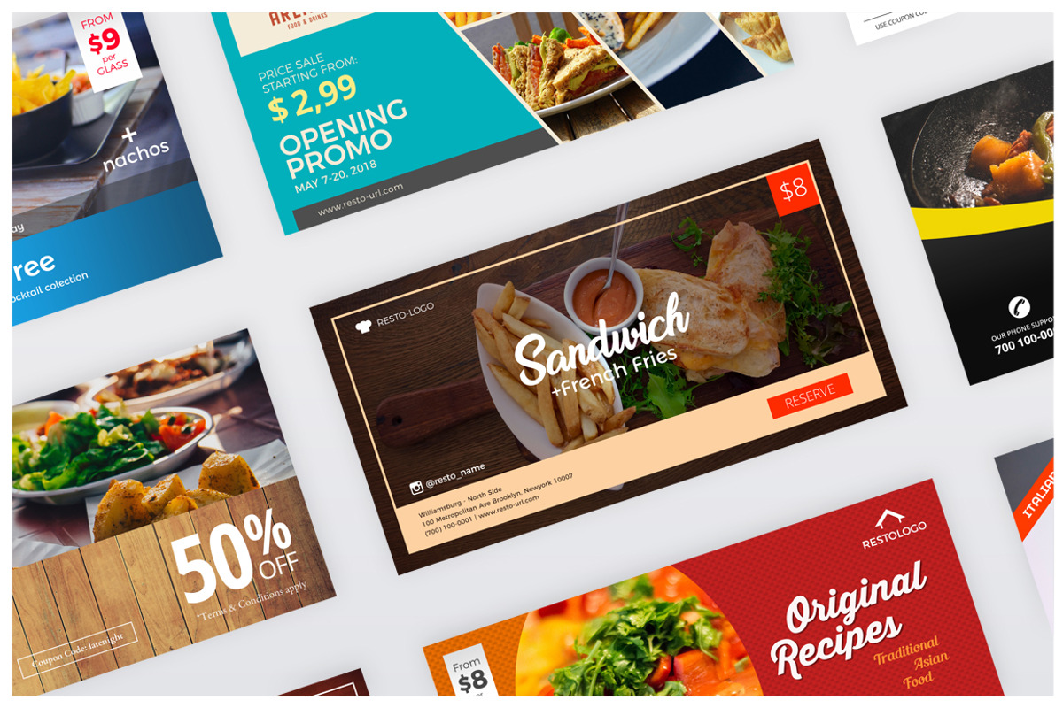 Food Social Media Pack, a Social Media Template by Studio Siv (Photo 7 of 8)