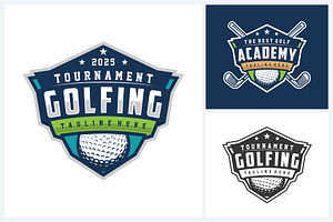 Golf logo sport design template