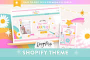 Fun Rainbow Shopify Theme, a Shopify Template by Design Pixie (Thumbnail 1 of 10)