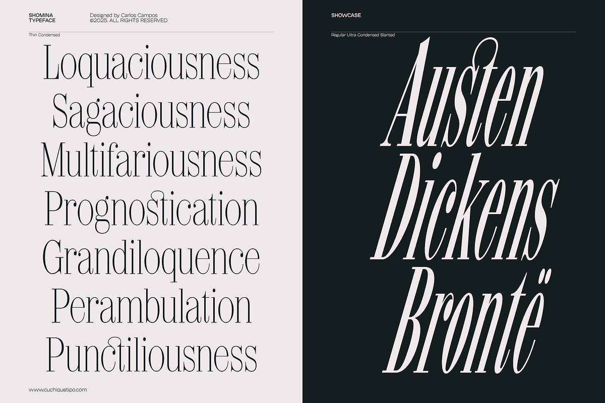 Shomina Font, a Serif Font by Cuchi, qué Tipo! Foundry (Photo 7 of 21)