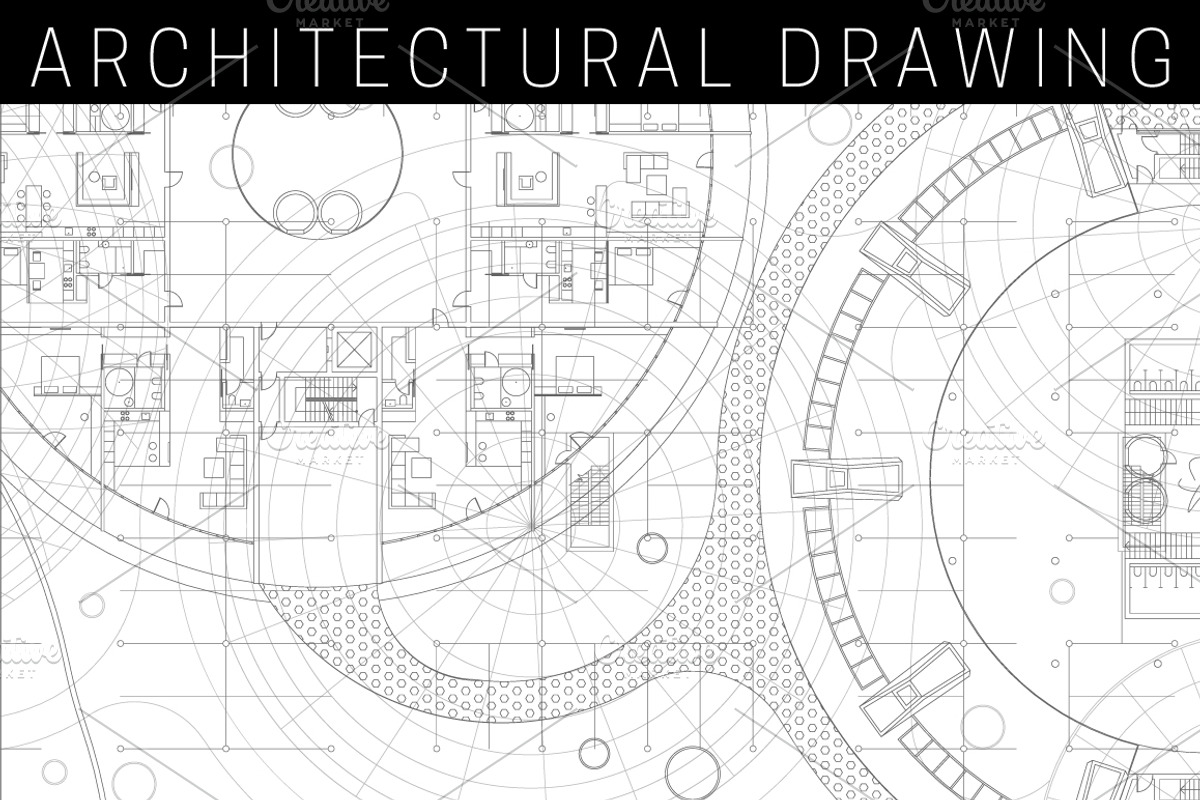 Architectural blueprint., a Pattern Graphic by bolotoff (Photo 1 of 2)
