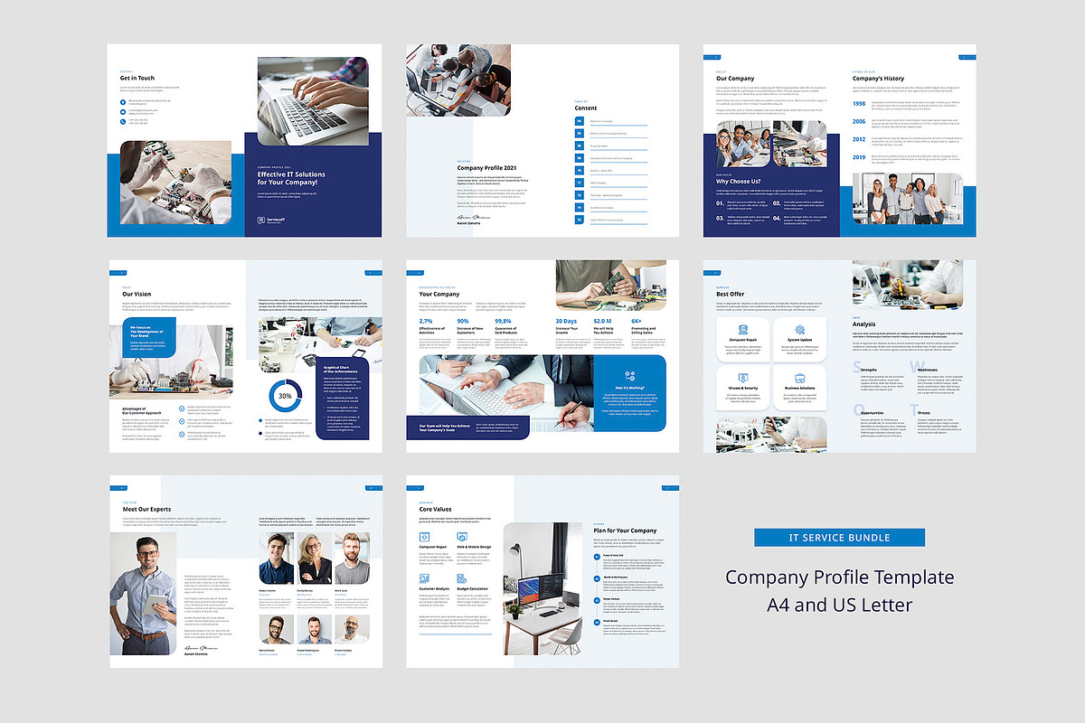 IT Service Business Brochure Bundle, a Brochure Template by artbart (Photo 5 of 10)