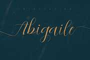 Abigaile Script Font, a Script Font by Deeezy (Thumbnail 5 of 8)