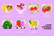 Juicy Love: fun vector illustrations, a Decorative Illustration by marmarina (Thumbnail 2 of 10)