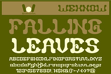Falling Leaves font