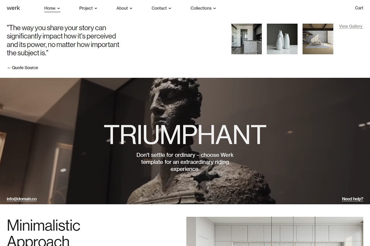 Werk Squarespace Website Template, a Squarespace Template by Goashape Studio (Photo 2 of 21)