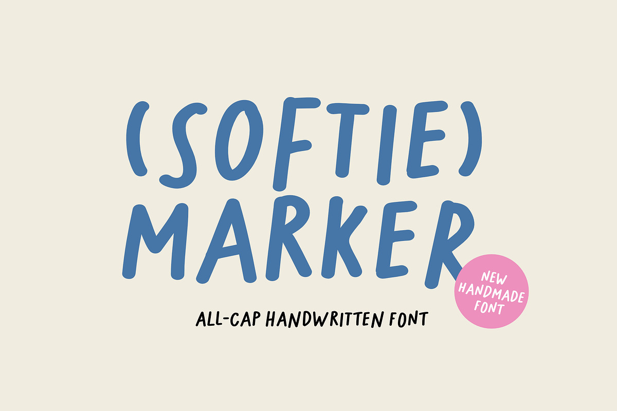 SOFTIE MARKER | Handwritten Font, a Handwritten Font by type peace (Photo 1 of 10)
