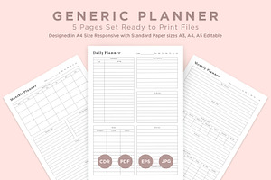 Generic Planning Pages Set V-02