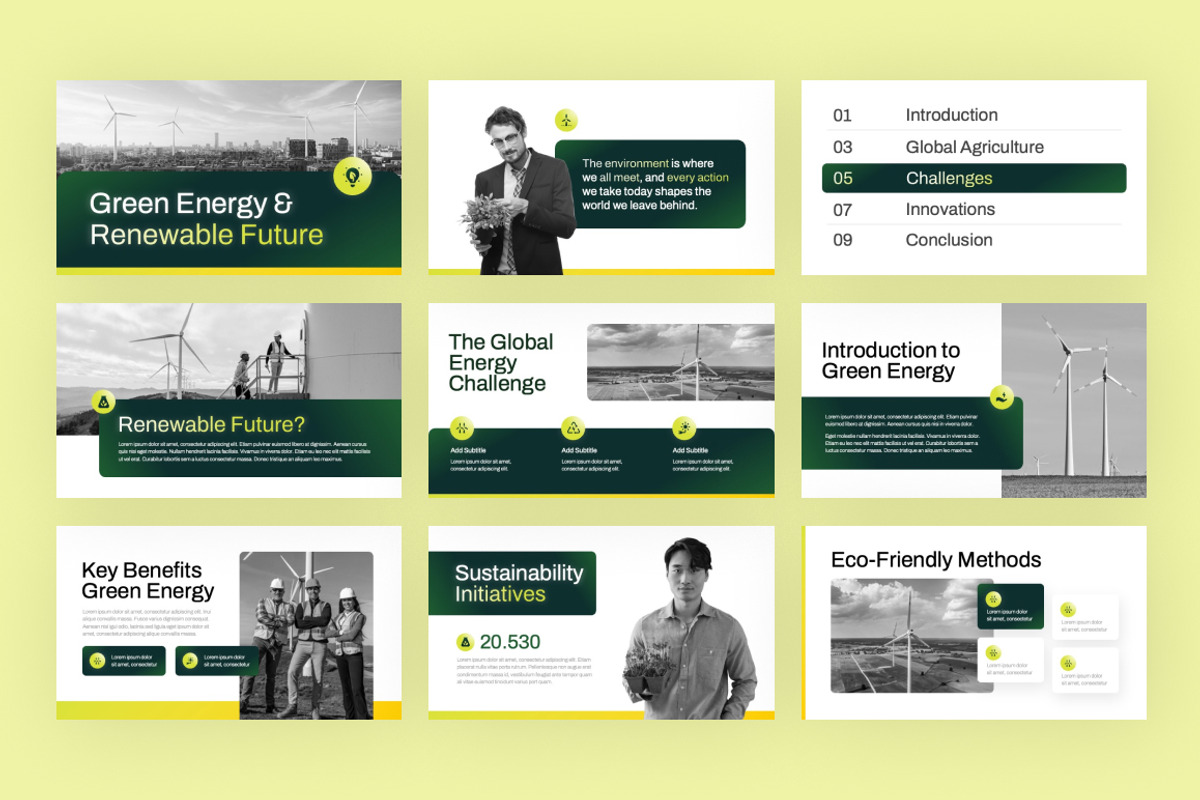Green Energy & Renewable Keynote, a Presentation Template by Loin Studio (Photo 3 of 4)