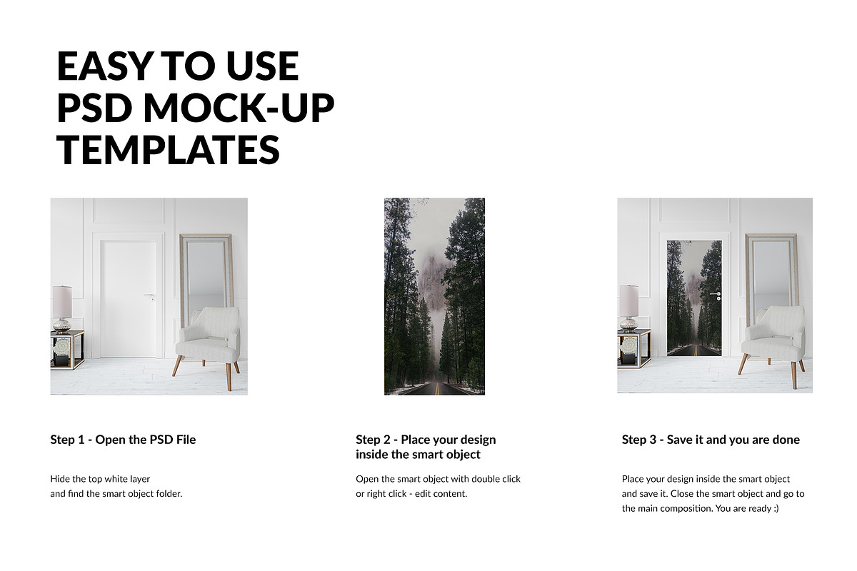 Door Murals Mockups, a Household Mockup by mock-ups (Photo 3 of 13)