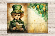 St. Patrick's Day Junk Journal Paper, a Seasonal Illustration by GlamArtZhanna (Thumbnail 10 of 10)
