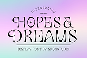 Hopes and Dreams - Modern Display Fo, a Serif Font by Sronstudio (Thumbnail 1 of 14)