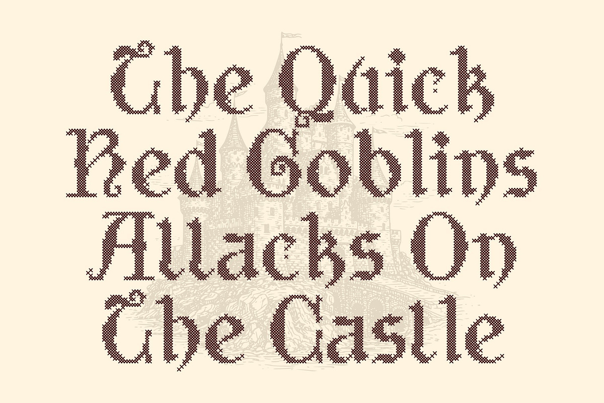 CS Rupinder Stitched, a Blackletter Font by Craft Supply Co. (Photo 4 of 8)
