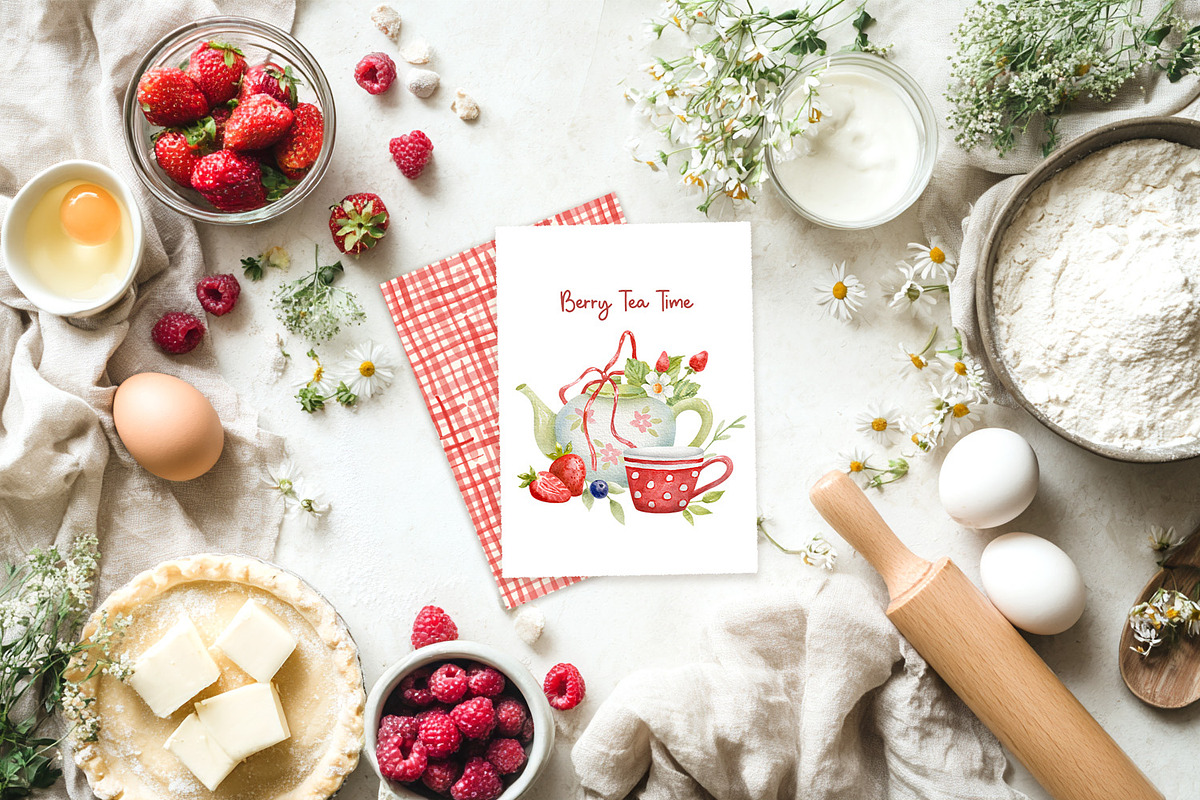 Cottage Kitchen Watercolor, a Decorative Illustration by Anna Druzhkova (Photo 31 of 36)