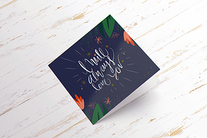 Square Invitation & Greeting Mockup