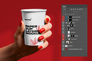 Hand Holding Paper Cup PSD Mockup, a Mockup by easy.way (Thumbnail 5 of 5)