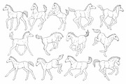 Foals and calves - stamp brushes, a Brush Add-On by ViktoriArt (Thumbnail 2 of 5)
