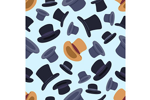 Antique multicolored mens headwear, an Object Illustration by Vectorbuum