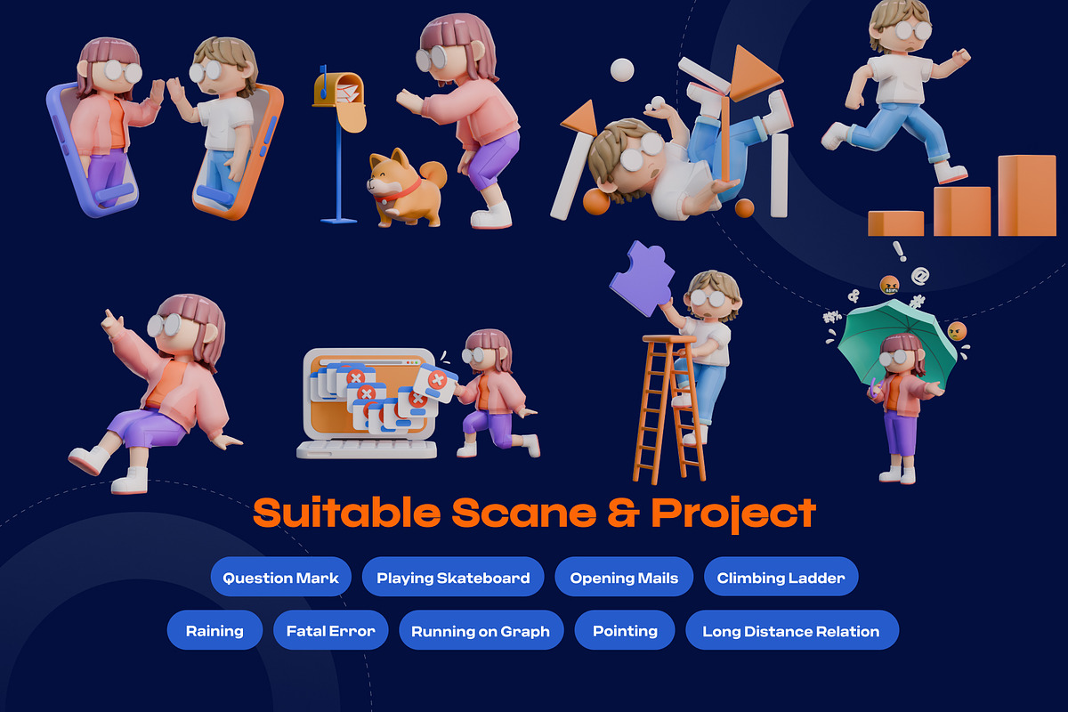 Sandy Work 3D Character, a Characters & Person 3D Model by orenjidesign (Photo 4 of 8)