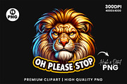 Sarcastic Grumpy Animals Clipart PNG, an Animal Illustration by Creative Arslan (Thumbnail 8 of 9)