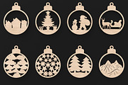 Christmas Tree Bauble Decorations, an Object Graphic by ThemeXDigital (Thumbnail 4 of 8)