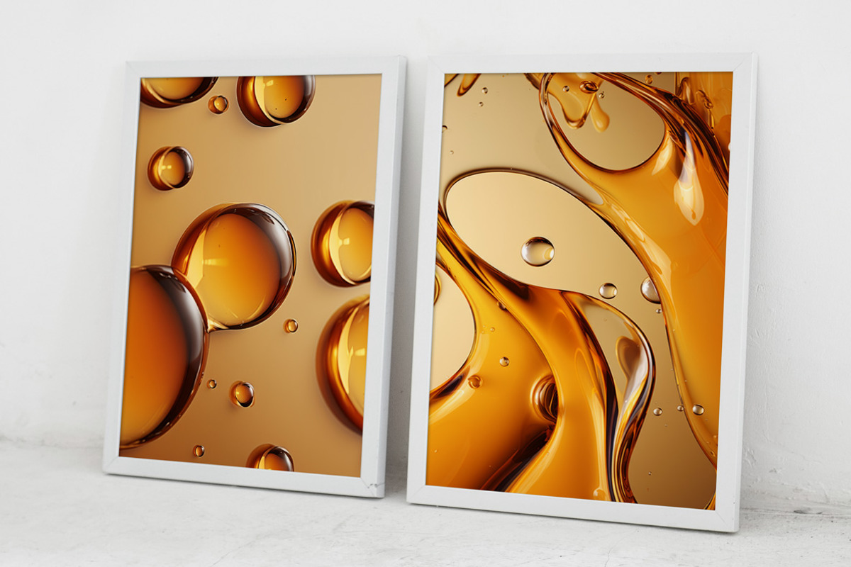 Yellow oil. 48 images, a Healthcare Illustration by Handmadefont (Photo 12 of 12)