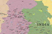 Political Map of Asia - Central Asia, an Education Illustration by Cartorical (Thumbnail 8 of 9)