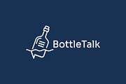 Bottle Talk Logo Message in a Bottle, a Branding & Logo Template by Art Studio Design (Thumbnail 2 of 3)
