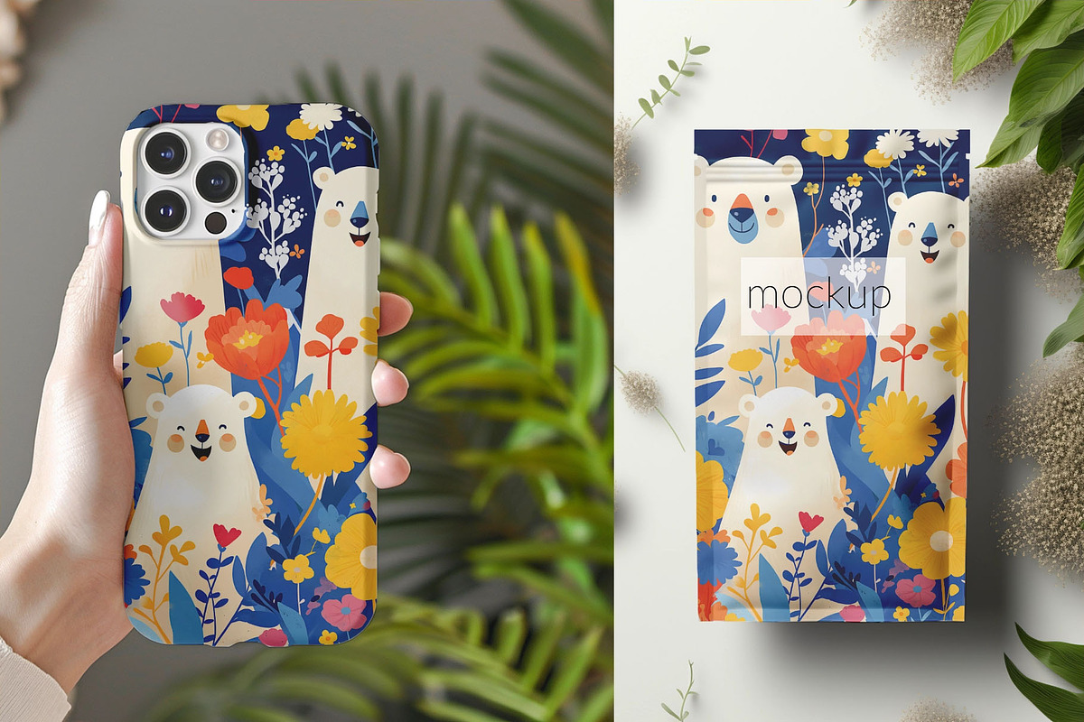 Winter Joy of Polar Bear Family, an Animal Illustration by yahu88studio (Photo 6 of 6)