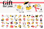 Gift for you concept illustrations, an Illustration by PureSolution (Thumbnail 1 of 6)