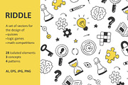 Riddles and Quizzes, an Education Illustration by Elena Pimukova (Thumbnail 1 of 7)