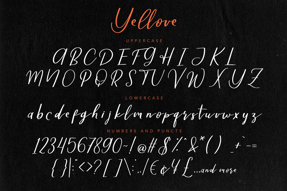Yellove Duo - Fun Casual Handwriting preview 7