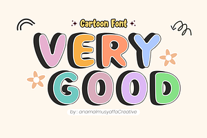 Very Good - Display Font, a Font by KiddoGlyphs Studio