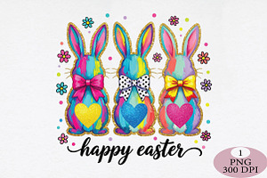 Happy Easter PNG, Coquette Easter Bu, an Illustration by Daily.Designs