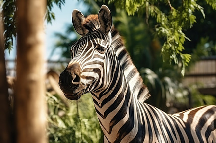 Young zebra in the zoo, an Animal Photo by AlyaAnd