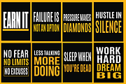 Set of 8 Motivational Wall Poster, a Poster Template by microtasker (Thumbnail 1 of 8)