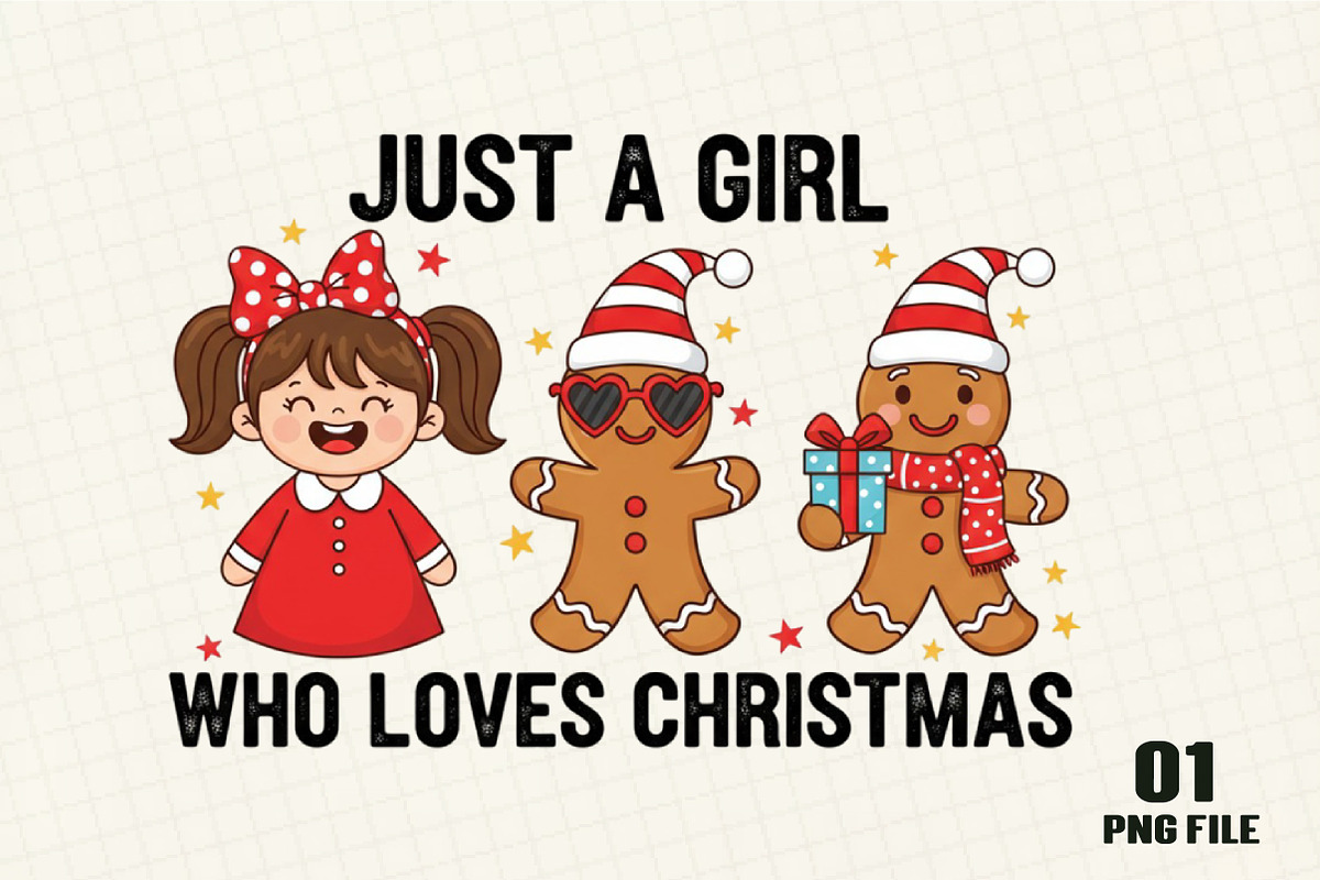 Cute Gingerbread Couple Christmas, an Illustration by DreamCafeArt (Photo 1 of 4)