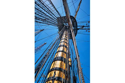 Masts of old wooden sailing ship, a Transportation Photo by f9photos