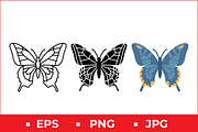 Butterfly Wings Vector Design, a Solid Icon by Artonix (Thumbnail 1 of 2)