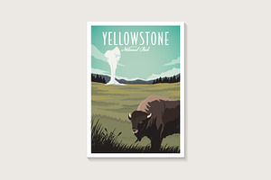 Yellowstone National Park poster