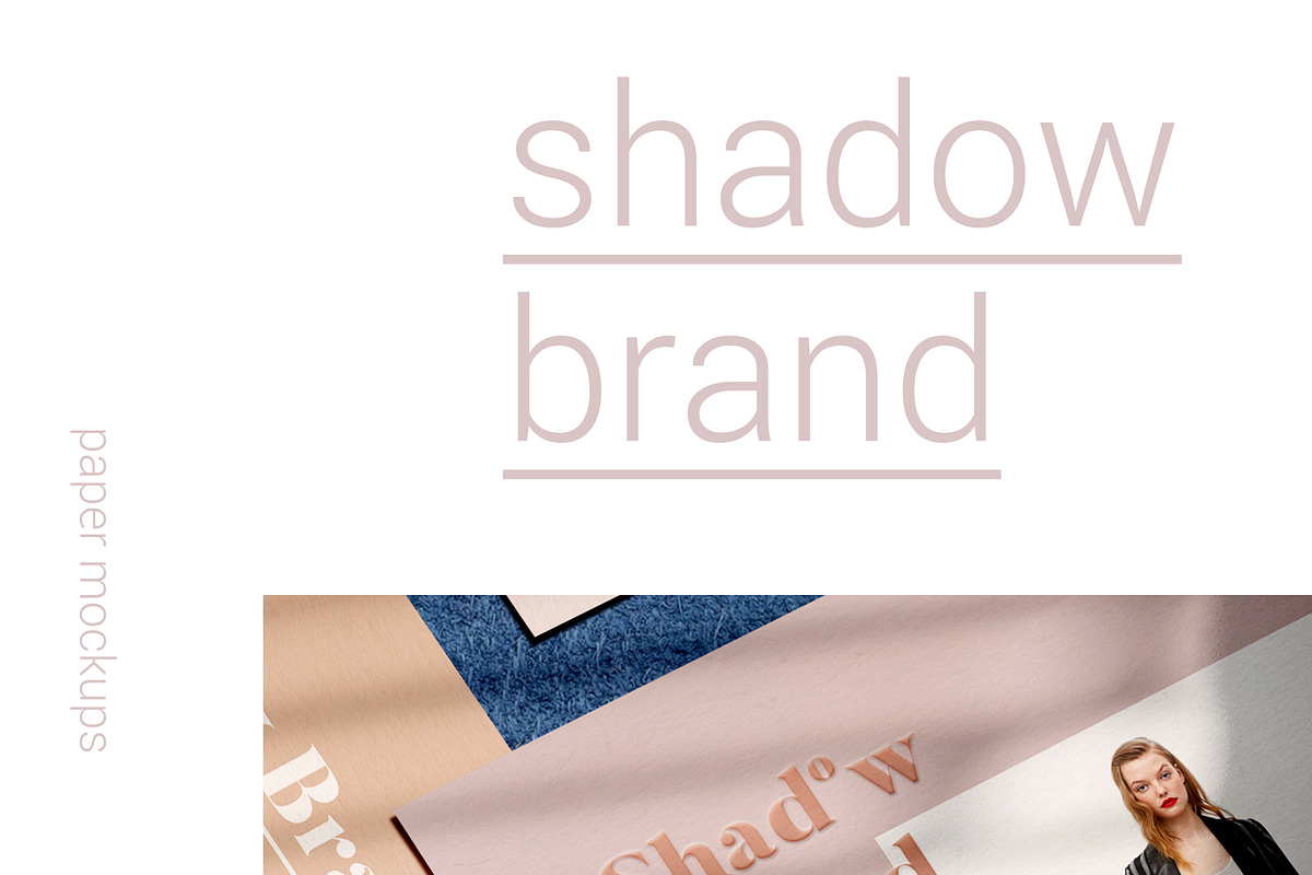 Shadow Brand - Paper Mockups, a Product Mockup by Duet Atelier (Photo 5 of 6)