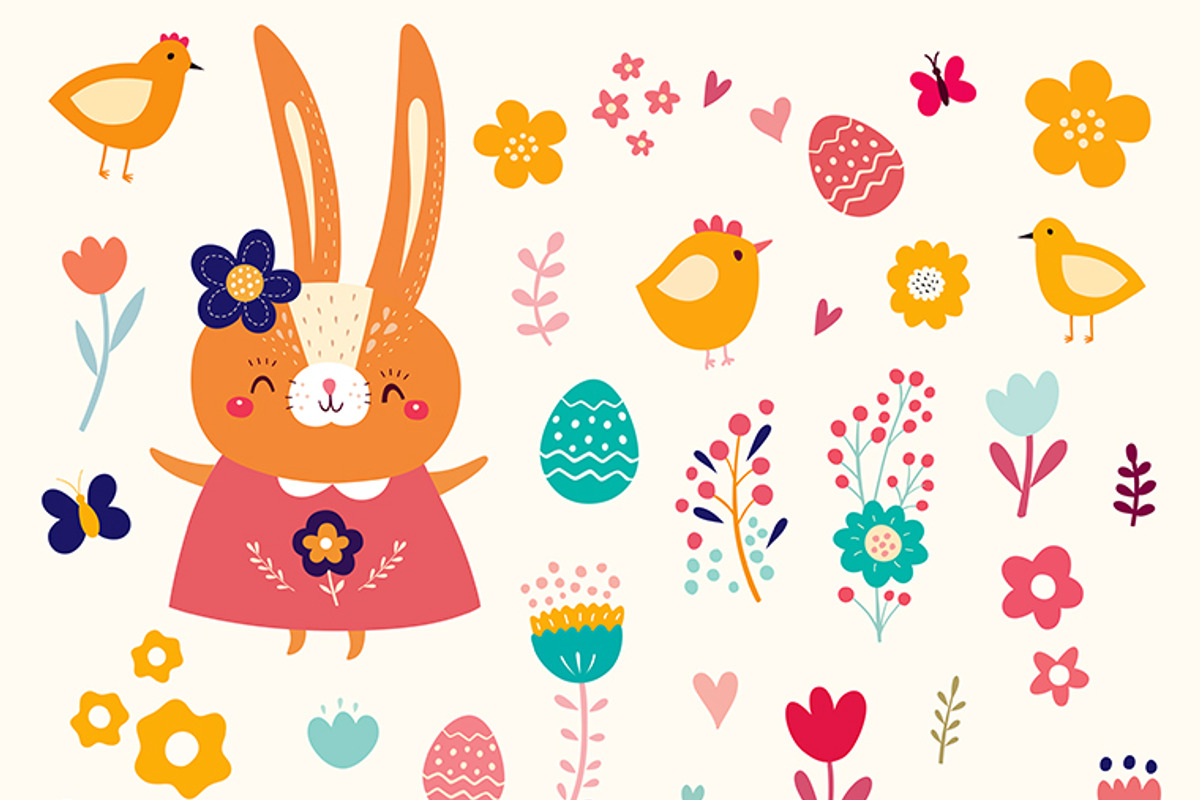 Happy Easter collection, an Animal Illustration by MoleskoStudio (Photo 7 of 9)