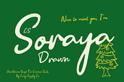 CS Soraya Drawn, a Script Font by Craft Supply Co. (Thumbnail 1 of 8)